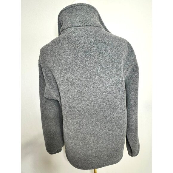 Lands End Womens Polartec Fleece Jacket Medium Gray Full-Zip - Picture 7 of 9
